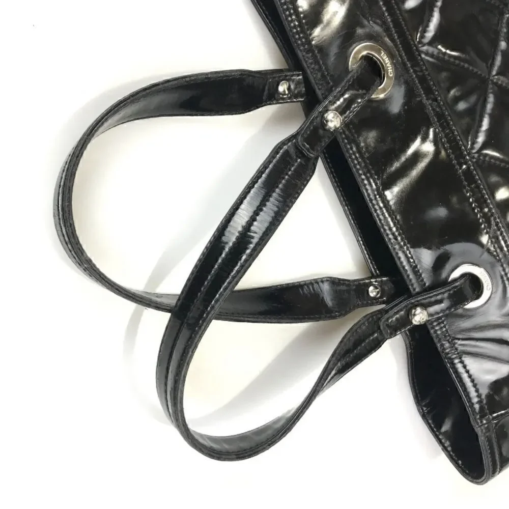 Authentic Chanel Matelasse Coco Mark Handbag Black